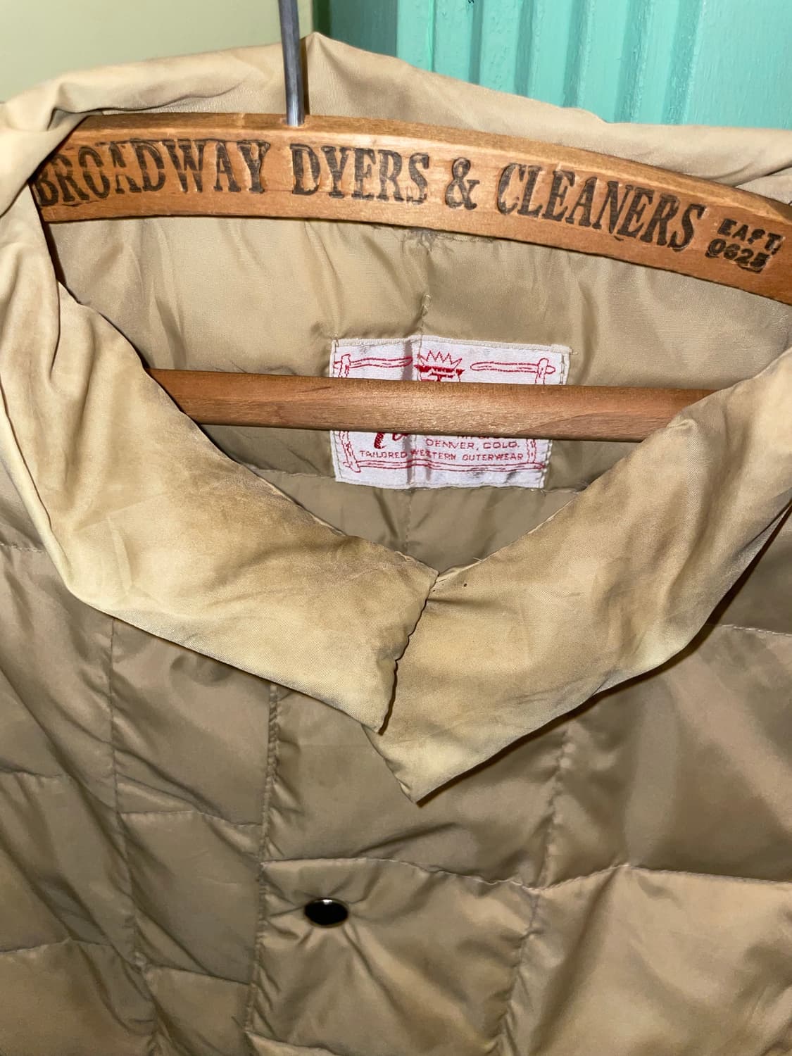 1970-80's Vintage Quilted Down Vest Made 상품이미지7