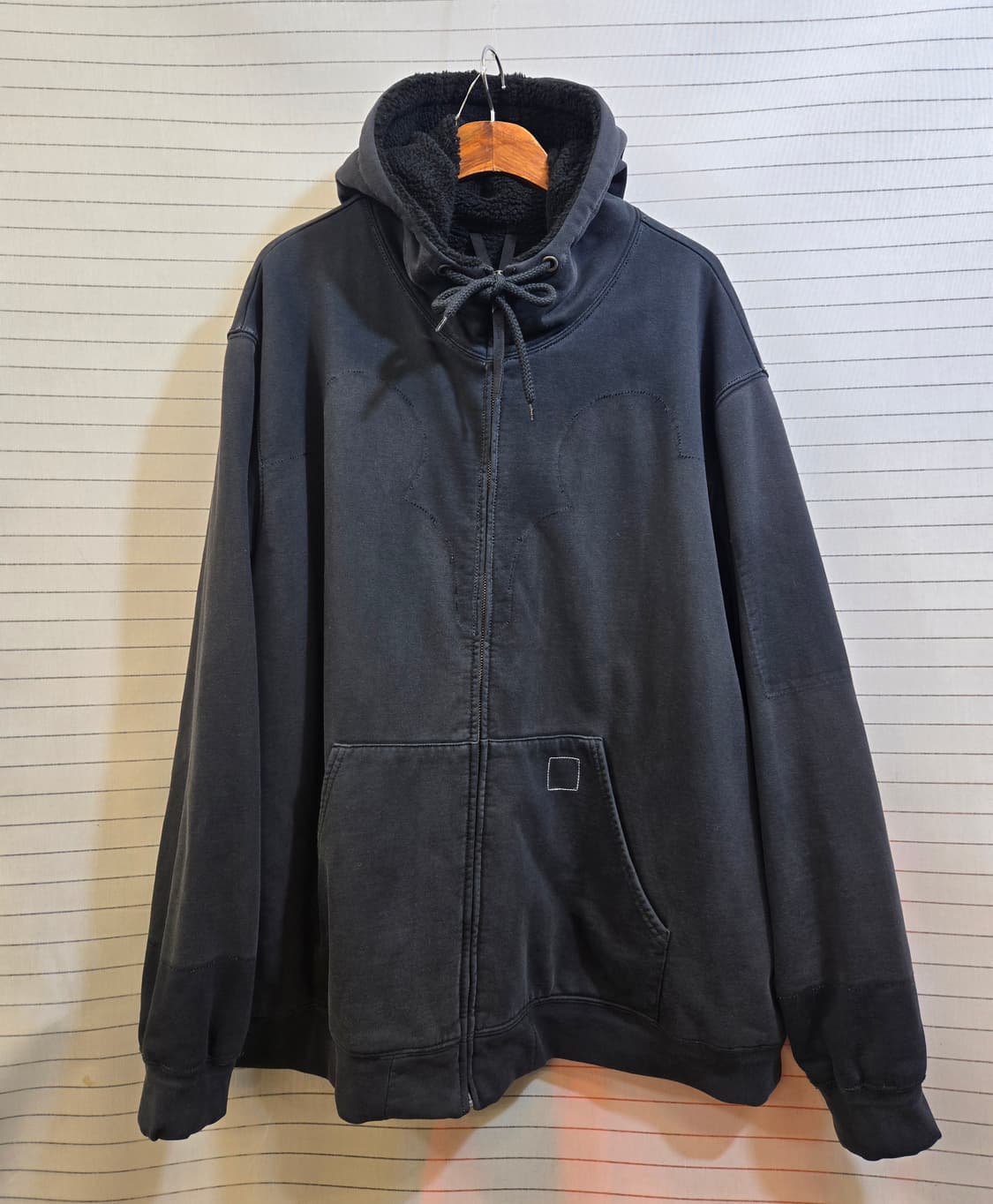 마르지엘라 블랙 후드 집업 티셔츠 상품이미지2