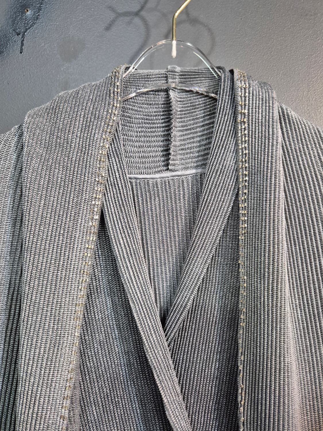 일본 플리츠 원피스 가디건 세트 M 55 66 새상품 상품이미지3