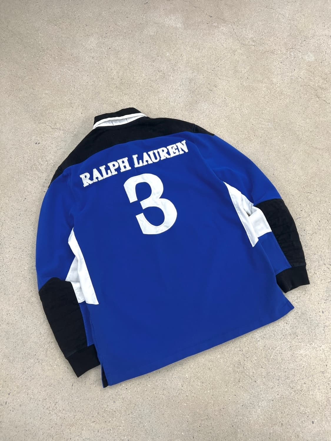 폴로 랄프로렌 빅로고 배색 럭비 티셔츠 상품이미지4