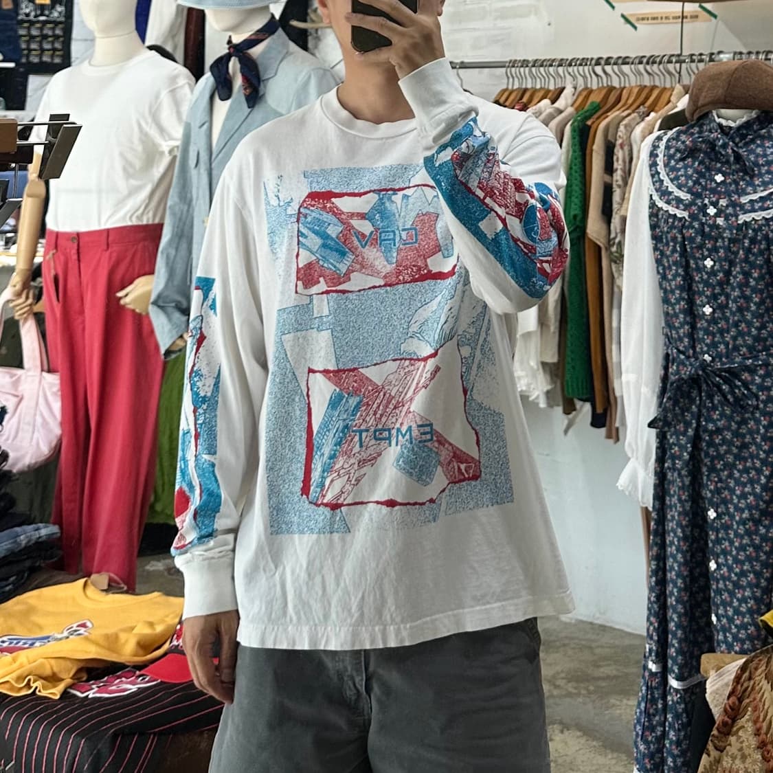 (착용컷) CAV EMPT 프린팅 롱 슬리브 (남성용 100-103) 상품이미지3