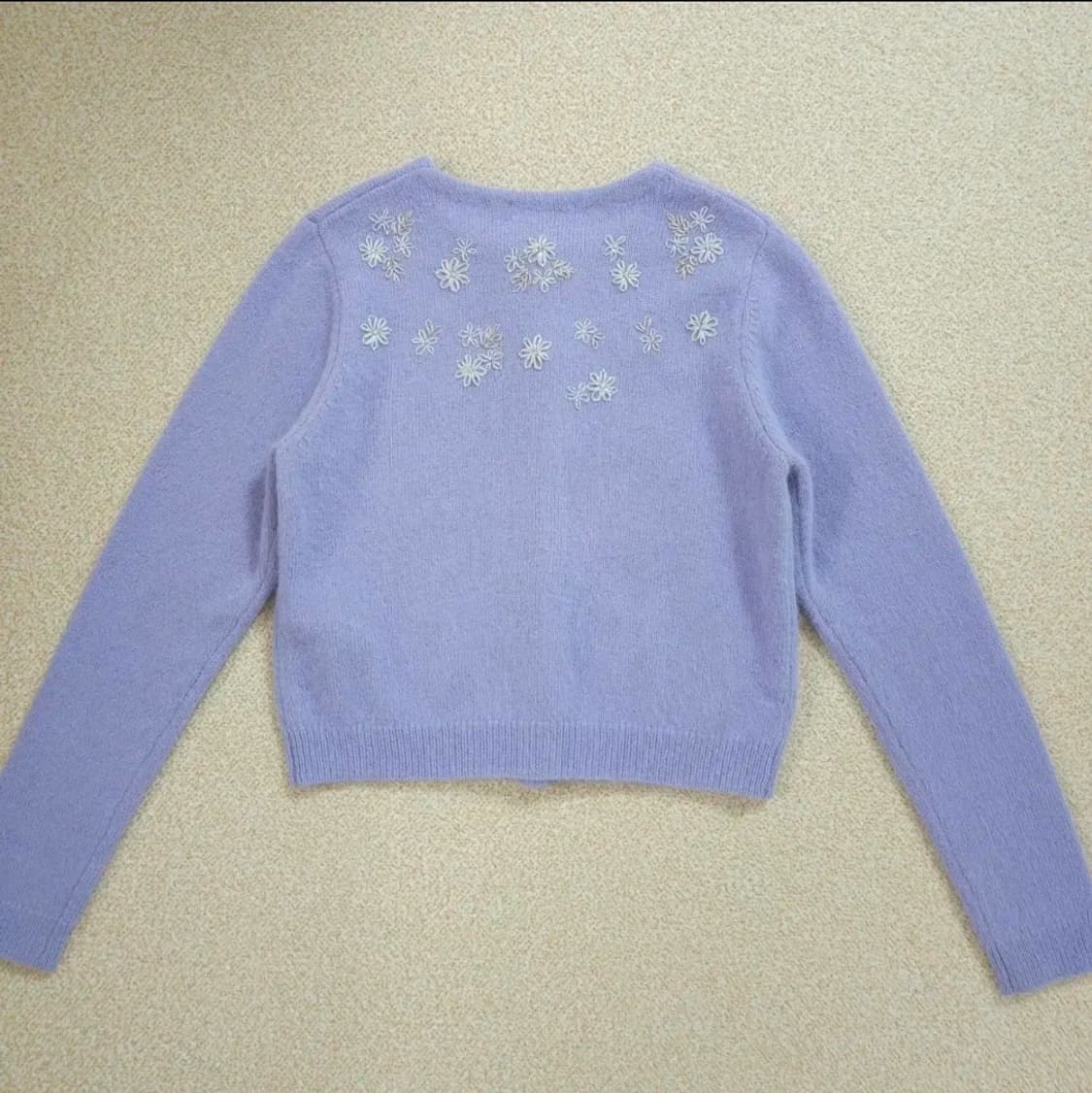 (F)아네스베 japan 여자 앙고라 울 자수 가디건 상품이미지8