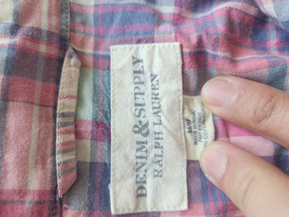 데님앤서플라이 투포켓 체크셔츠 M 상품이미지2