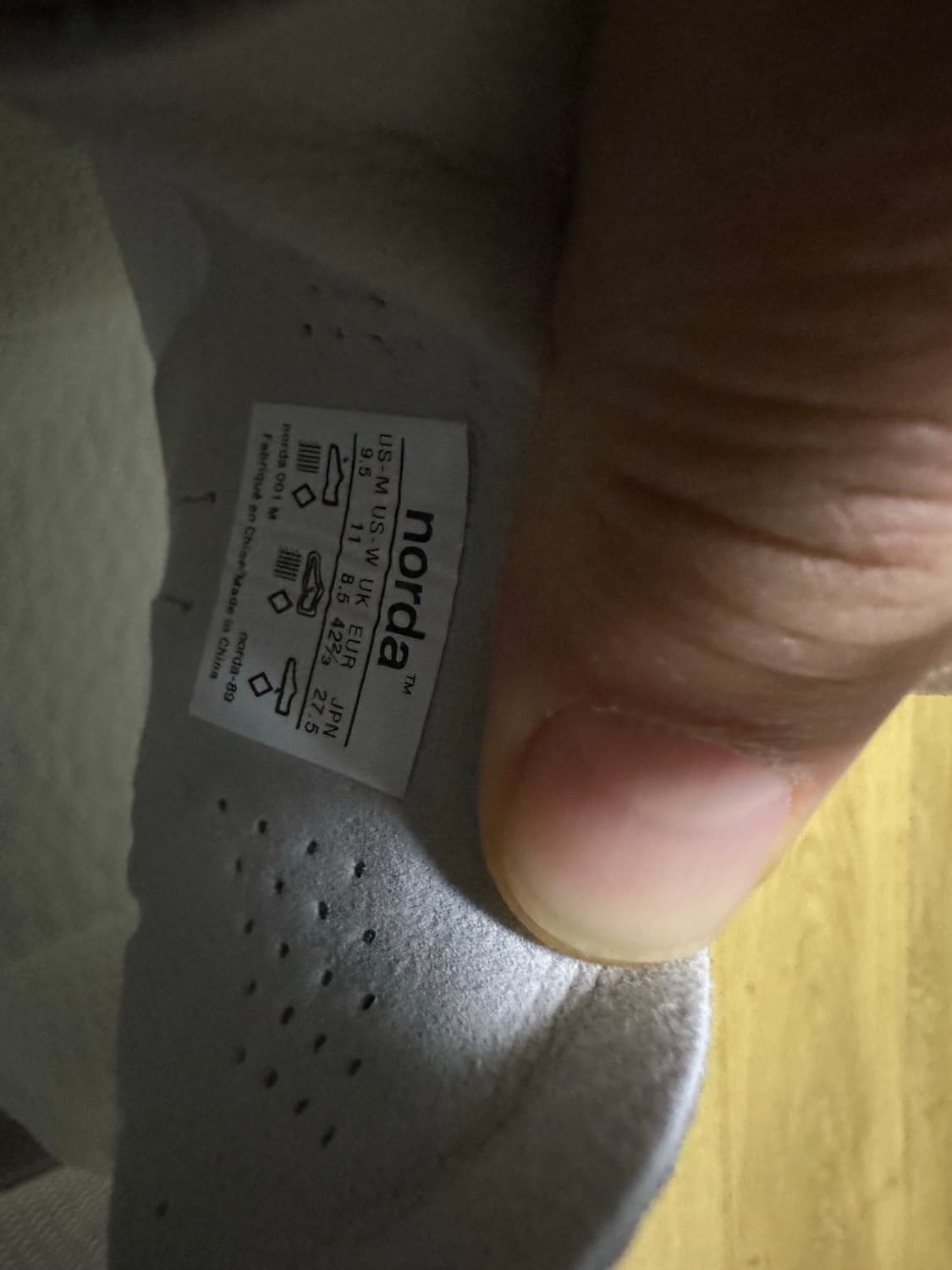 norda® 001-WHITE/GUM[노다 001 화이트 검] 275 상품이미지3