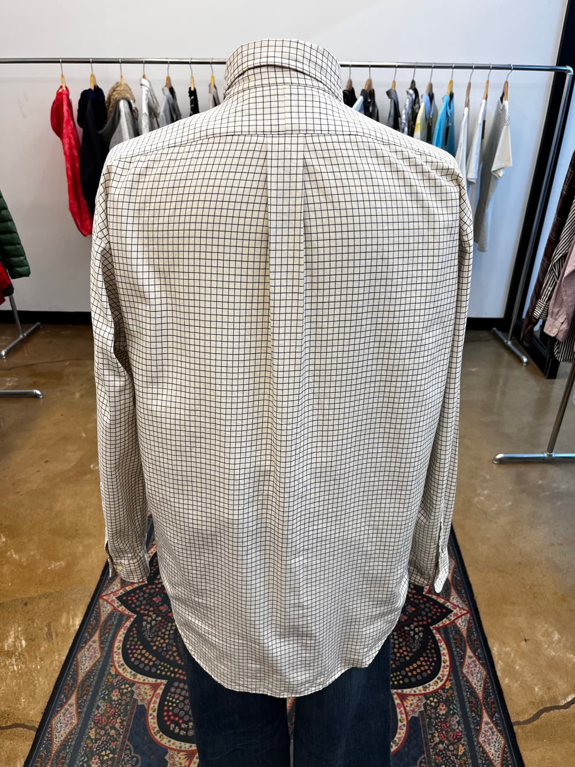 90s 폴로 랄프 로렌 클래식핏 체크 셔츠 상품이미지5