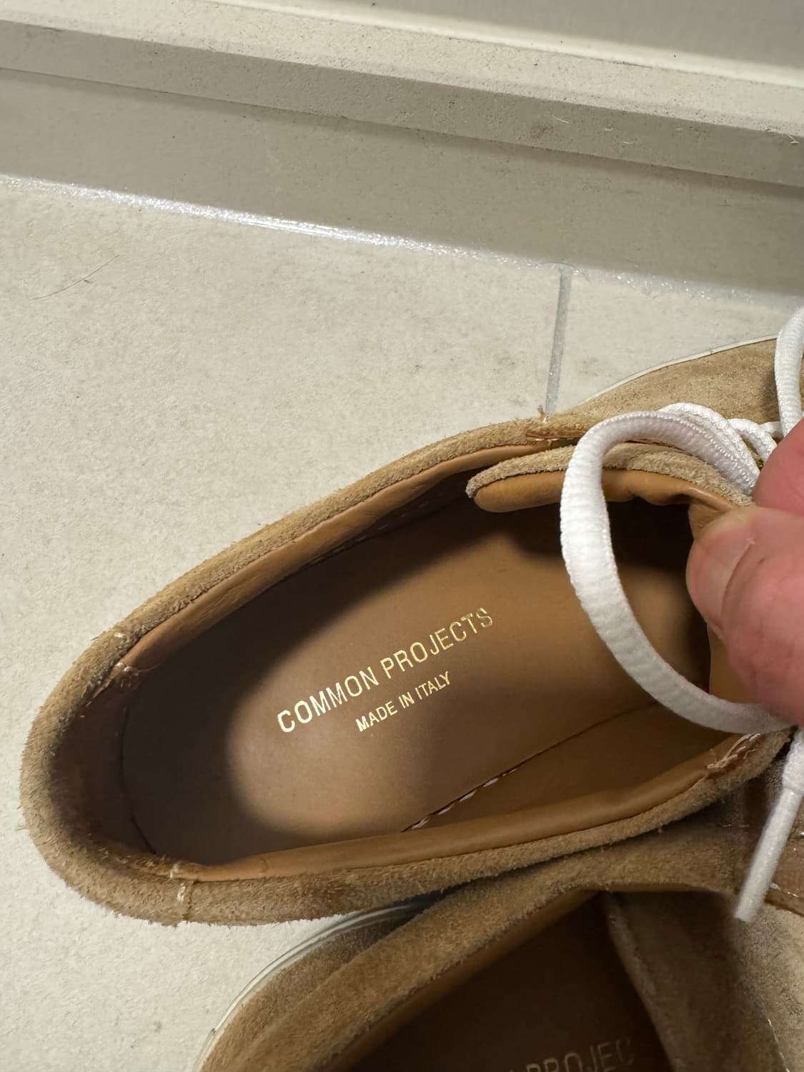 common project 커먼프로젝트 아킬레스로우 베이지스웨이드 41 상품이미지3