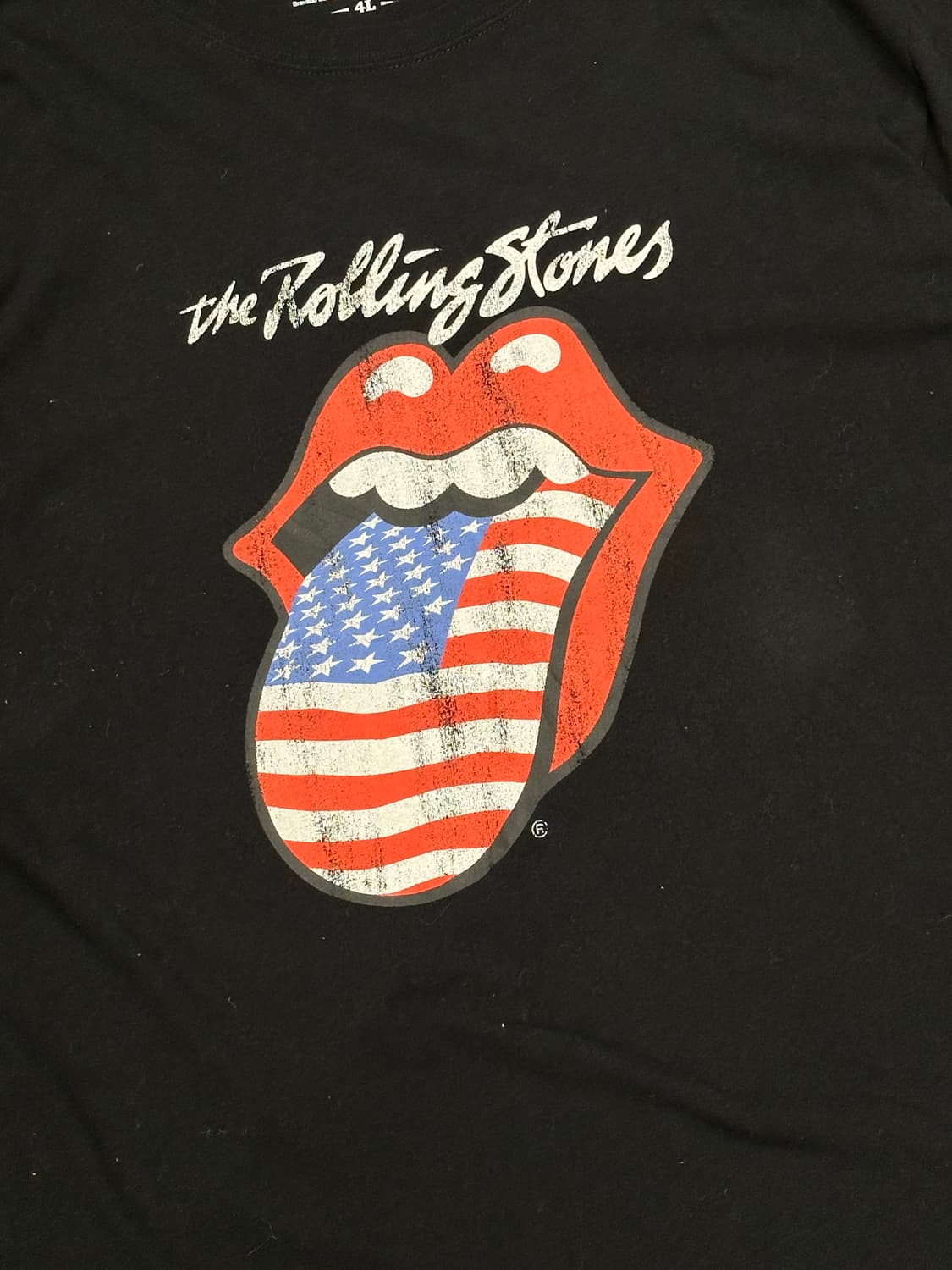 4L)Rolling Stones vintage 프린팅 블랙 롱슬리브 상품이미지2