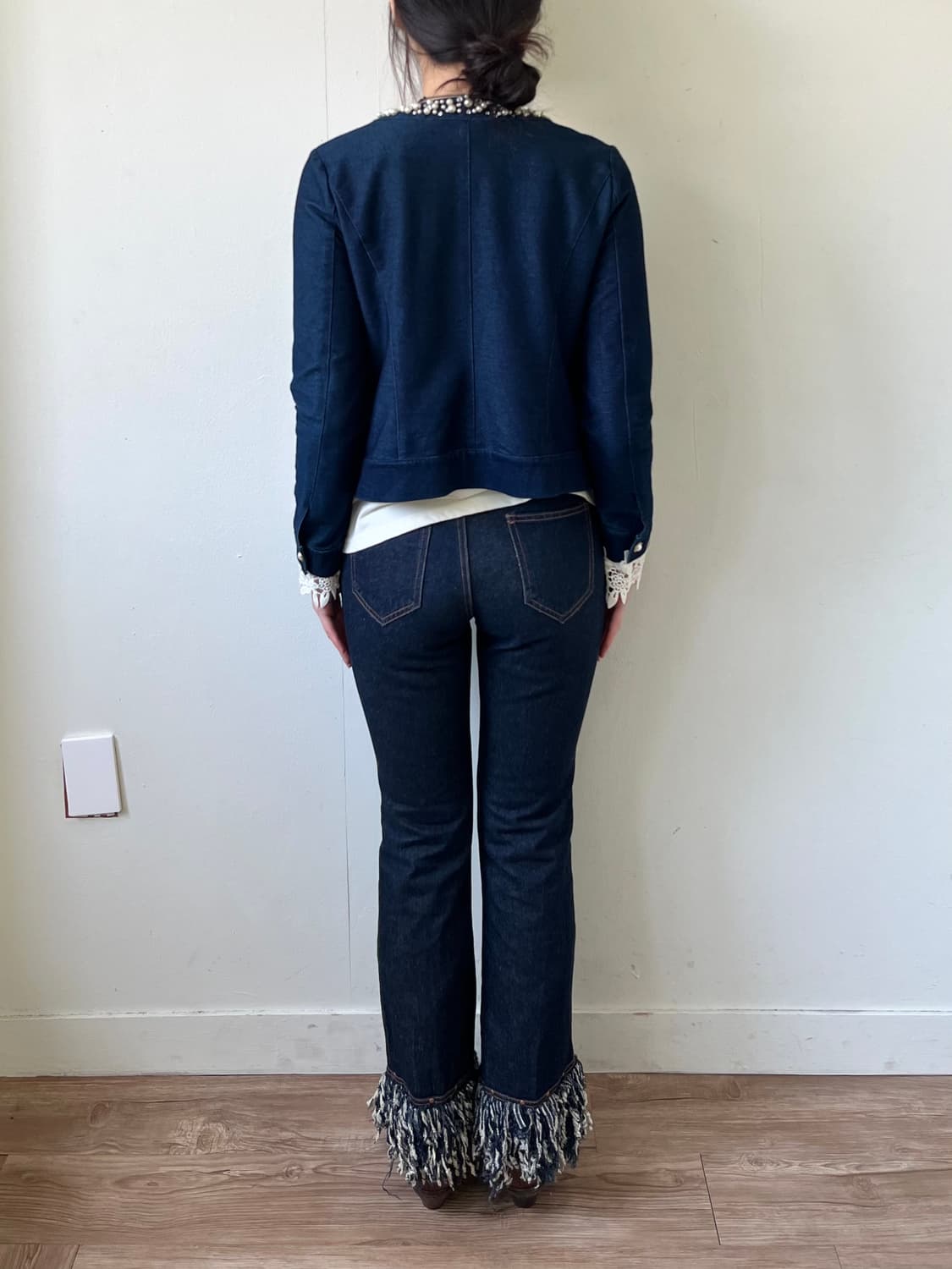 Bye Bye 라인스톤 청자켓 상품이미지9