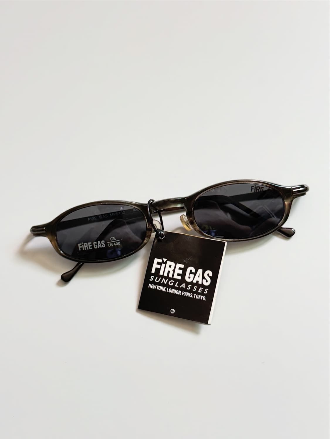 90s FIRE GAS 뿔테 스퀘어 빈티지 데드스탁 선글라스 상품이미지1
