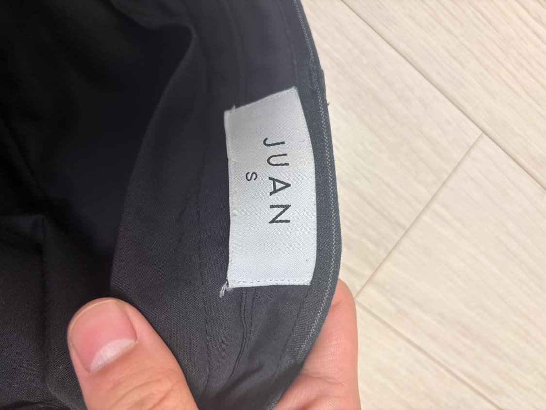 주앙옴므 스트라이프 와이드 팬츠 차콜 s사이즈 상품이미지3