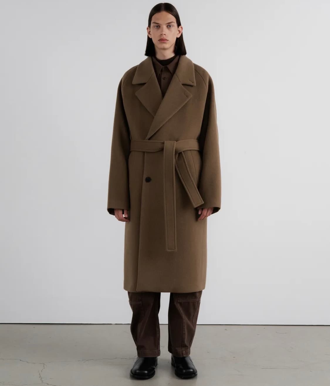 인사일런스 래글런 오버사이즈 코트 M 샌드브라운 상품이미지1