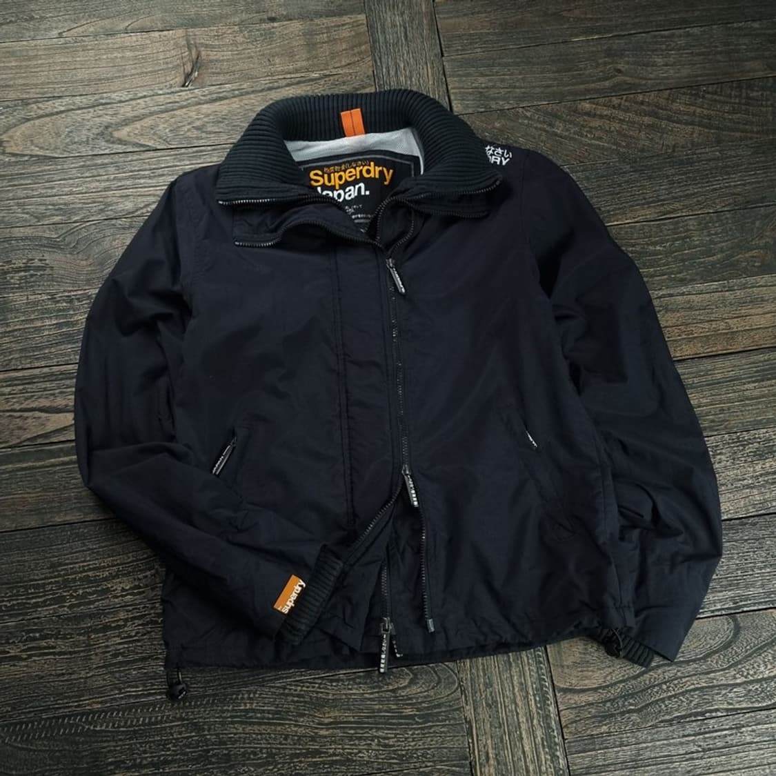 [슈퍼드라이] 재팬 바람막이 자켓 블랙 M18689 상품이미지1