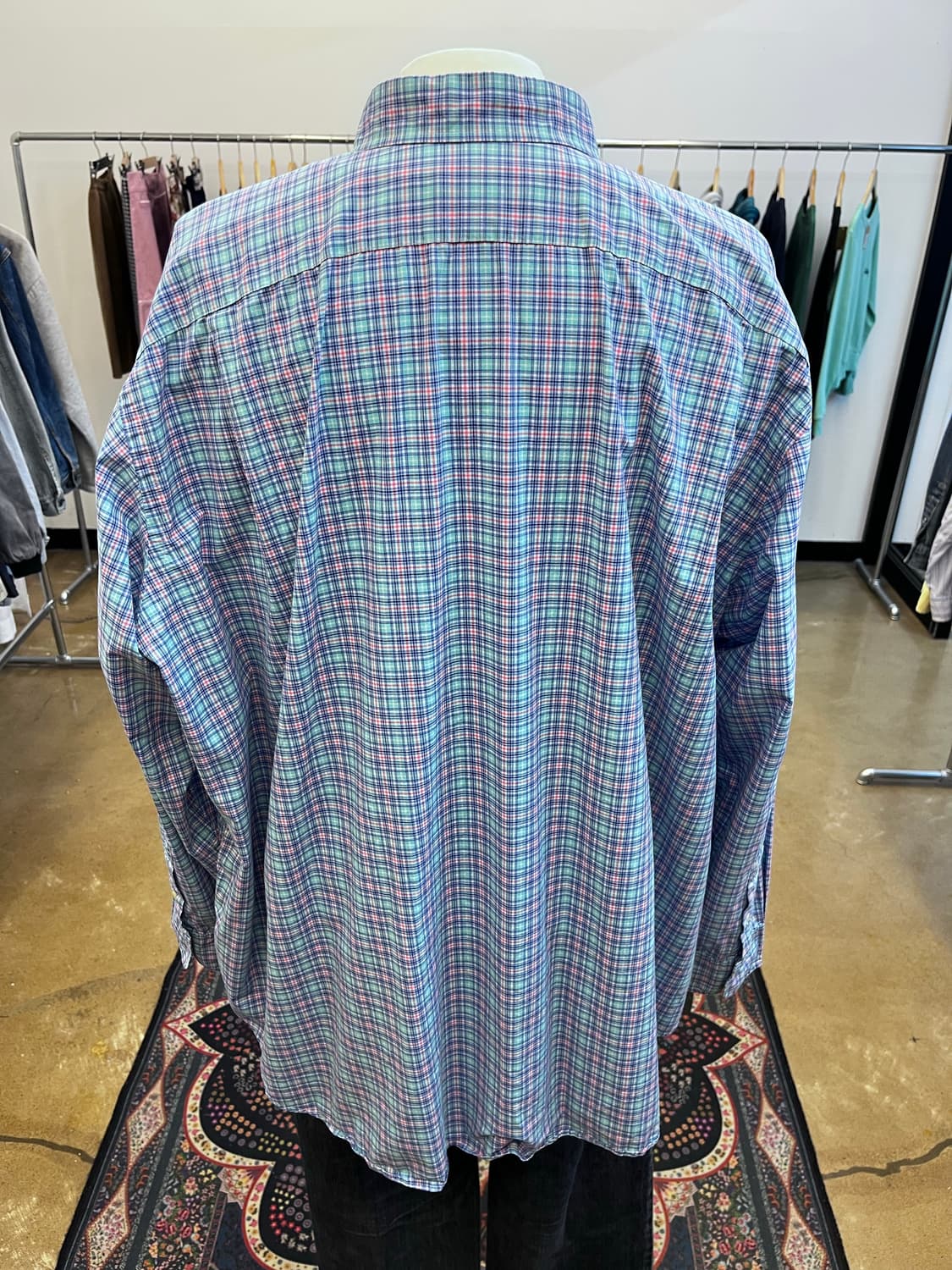 폴로 랄프 로렌 핑크 포니 체크 셔츠 상품이미지4