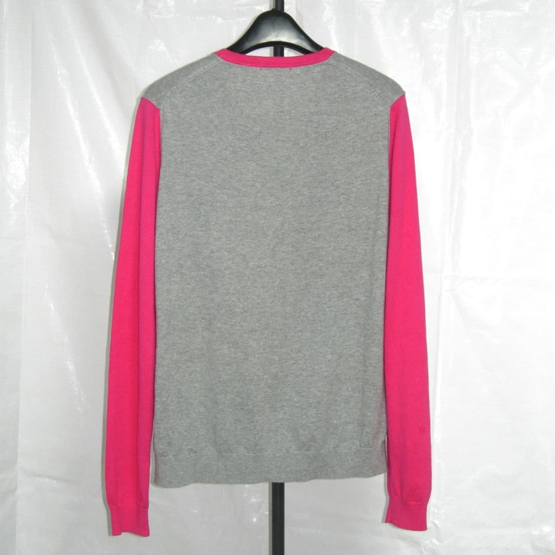 유니클로 핑크 그레이 가디건 상품이미지4