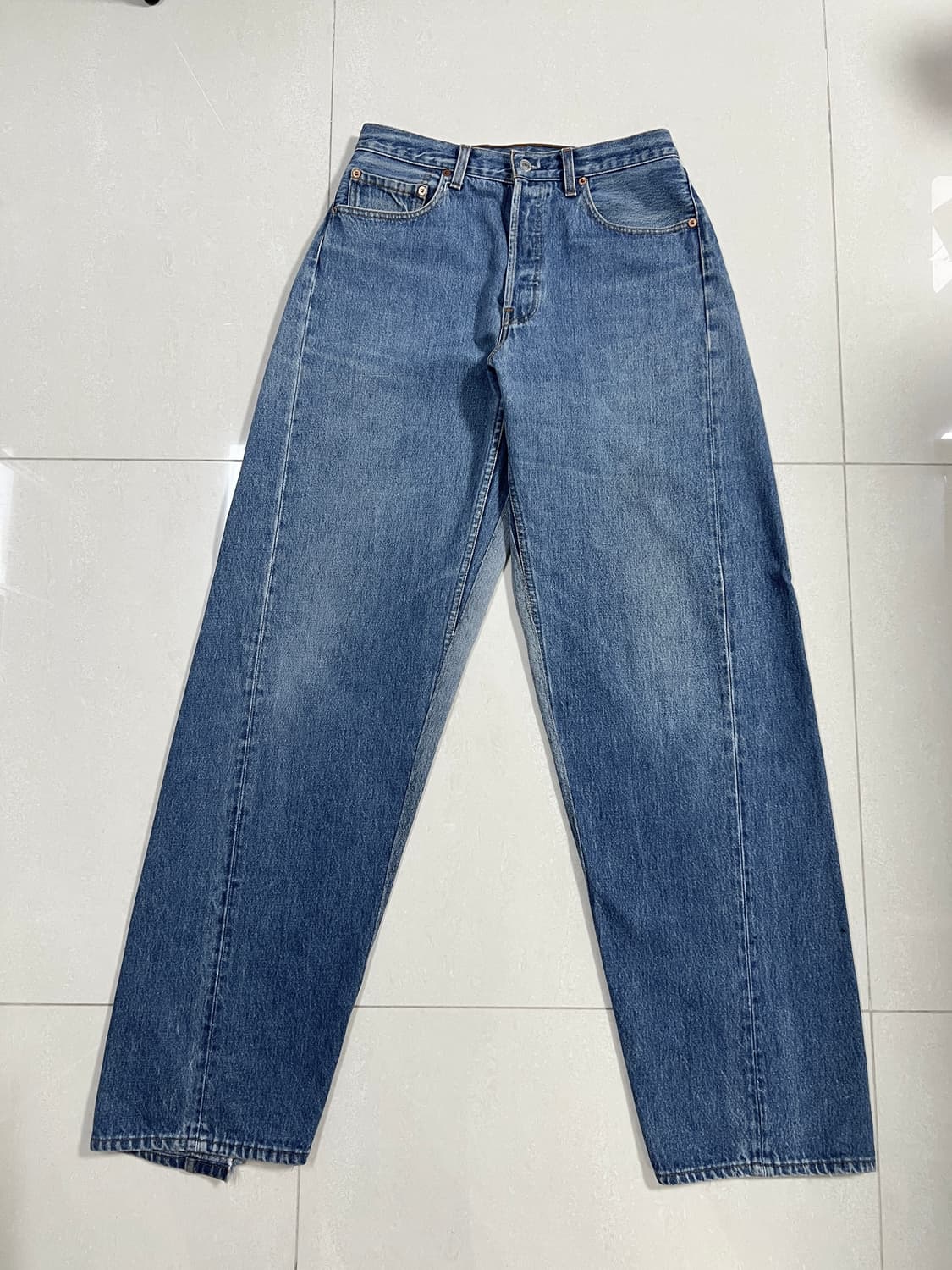 올드파크 데님 배기 진 s 상품이미지2