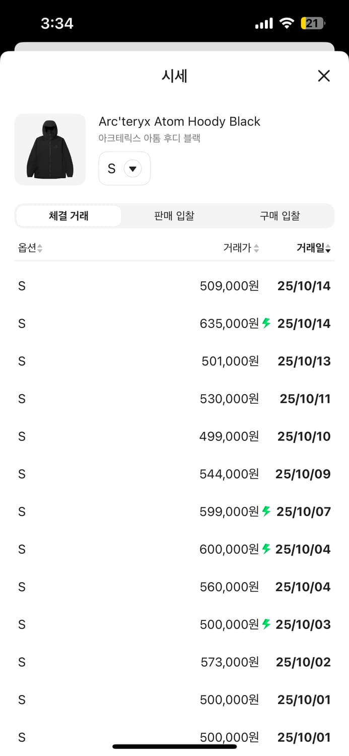 아크테릭스 아톰 후디 블랙 s 상품이미지2