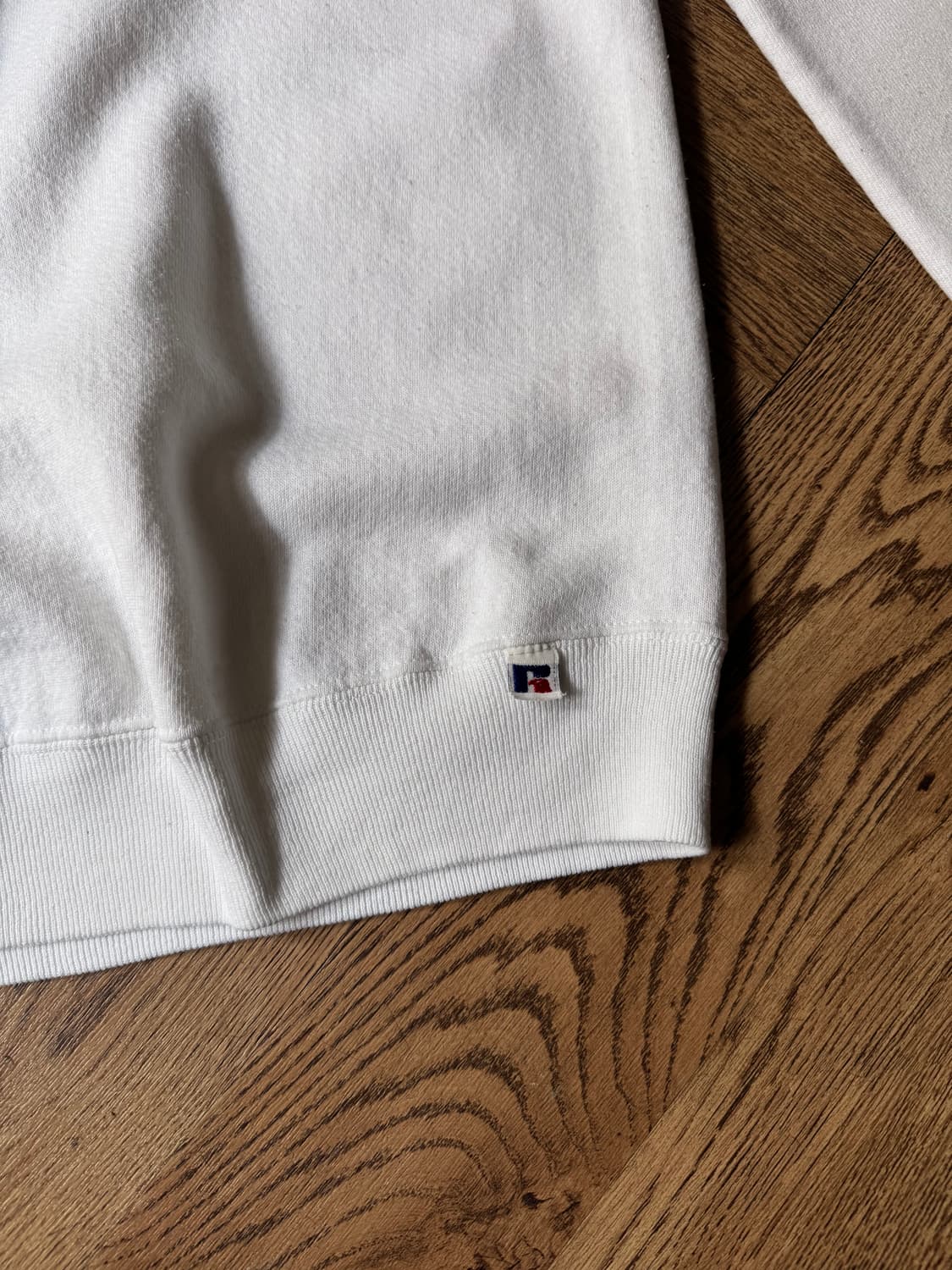 [L]러셀 Made in USA 화이트 플레인 스웻셔츠 상품이미지3