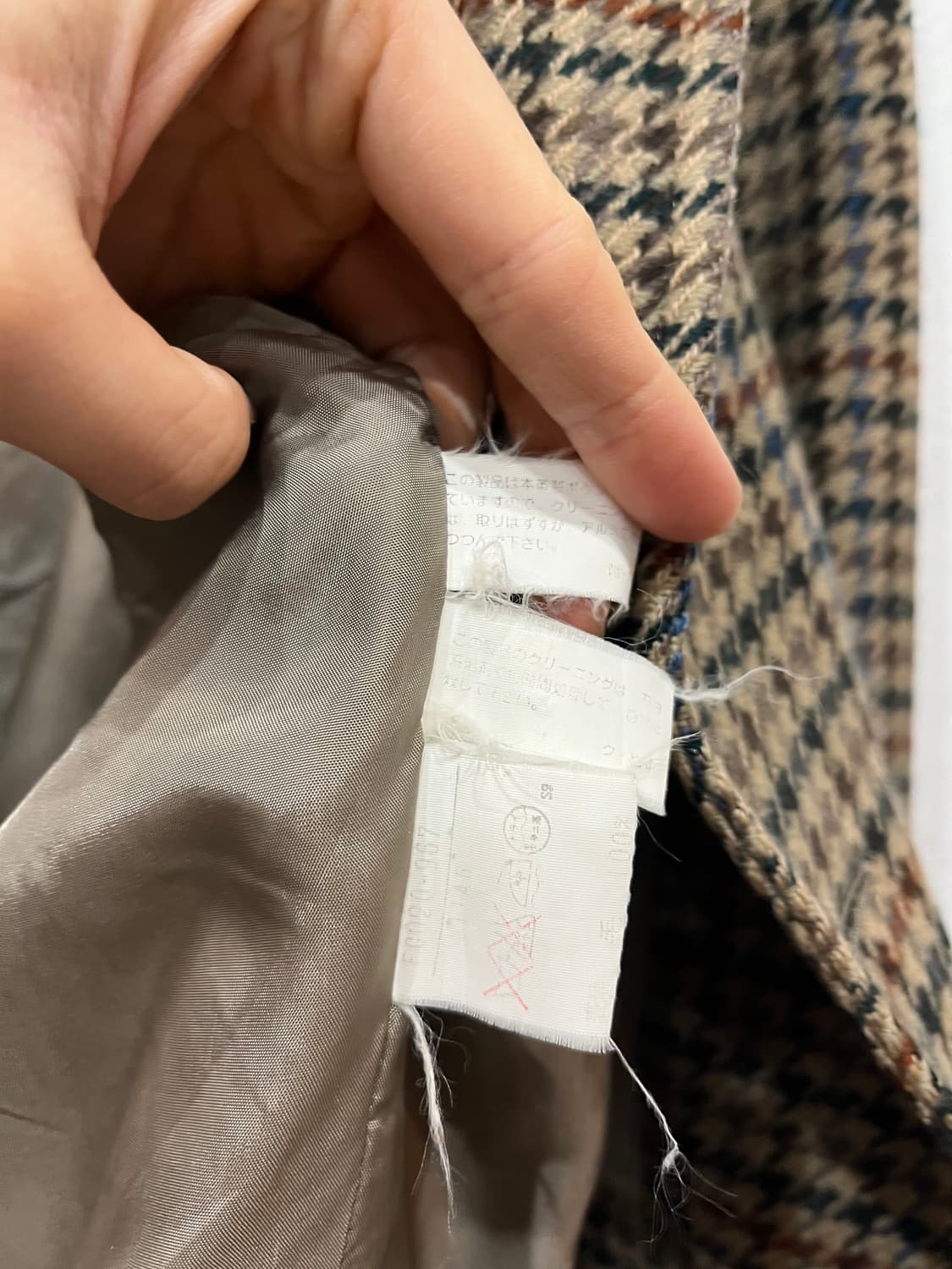 90s 버버리 윌리엄 브라운 하운드투스 울 자켓 우먼즈 상품이미지9