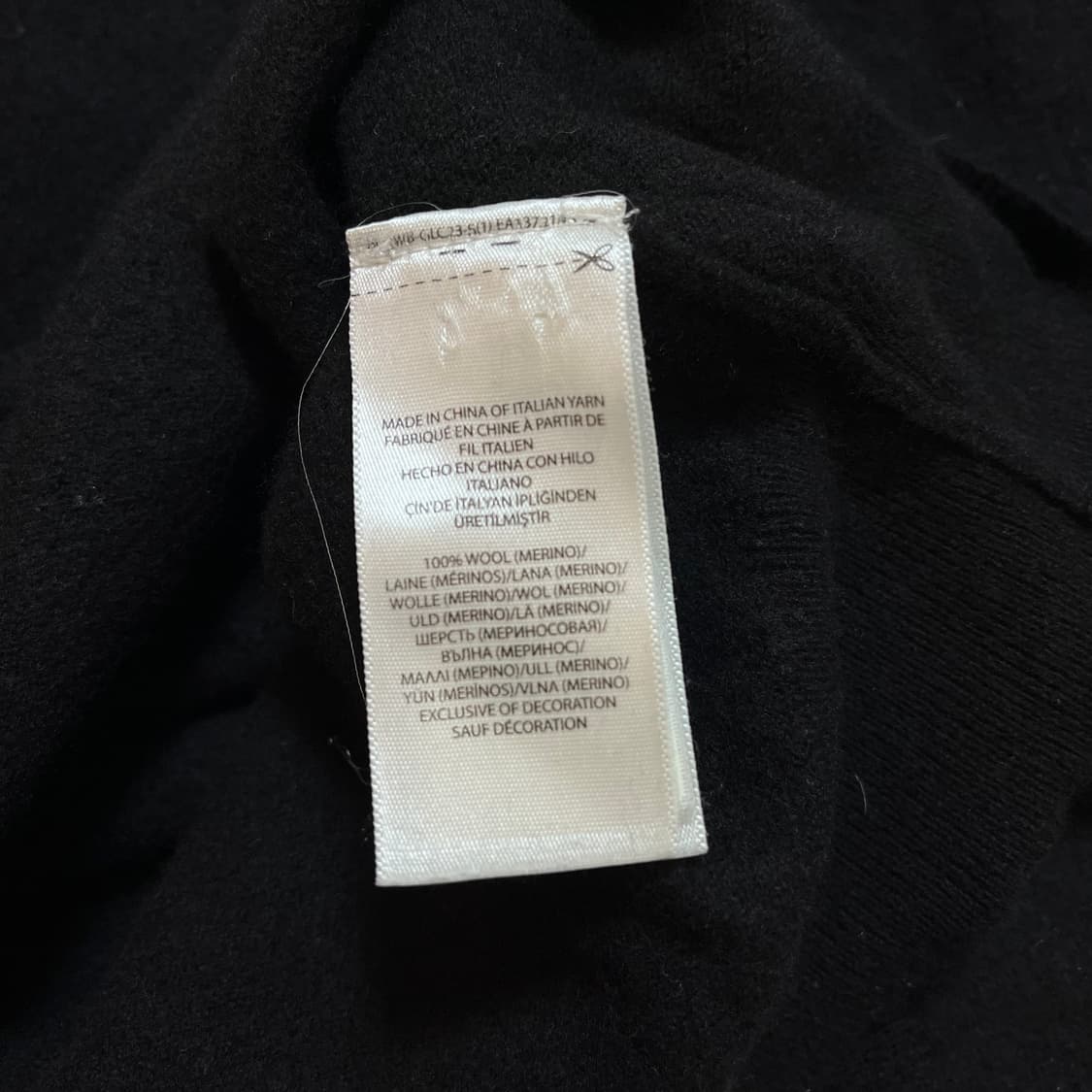 [정품] 폴로 블랙 / 실버포니 울(메리노) 라운드 니트 [ L ] 상품이미지5