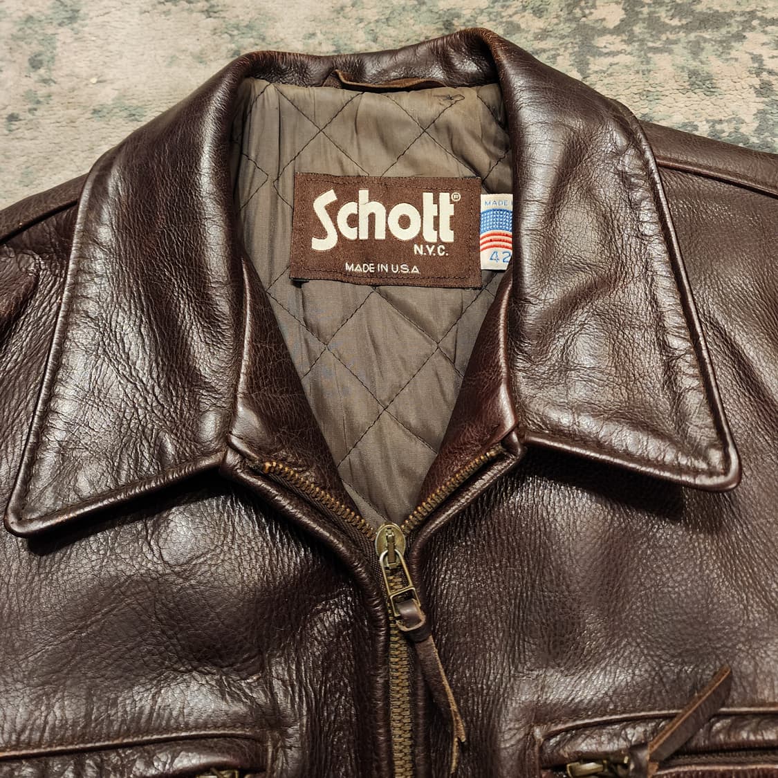 90s SCHOTT 소가죽 스포츠자켓 상품이미지6