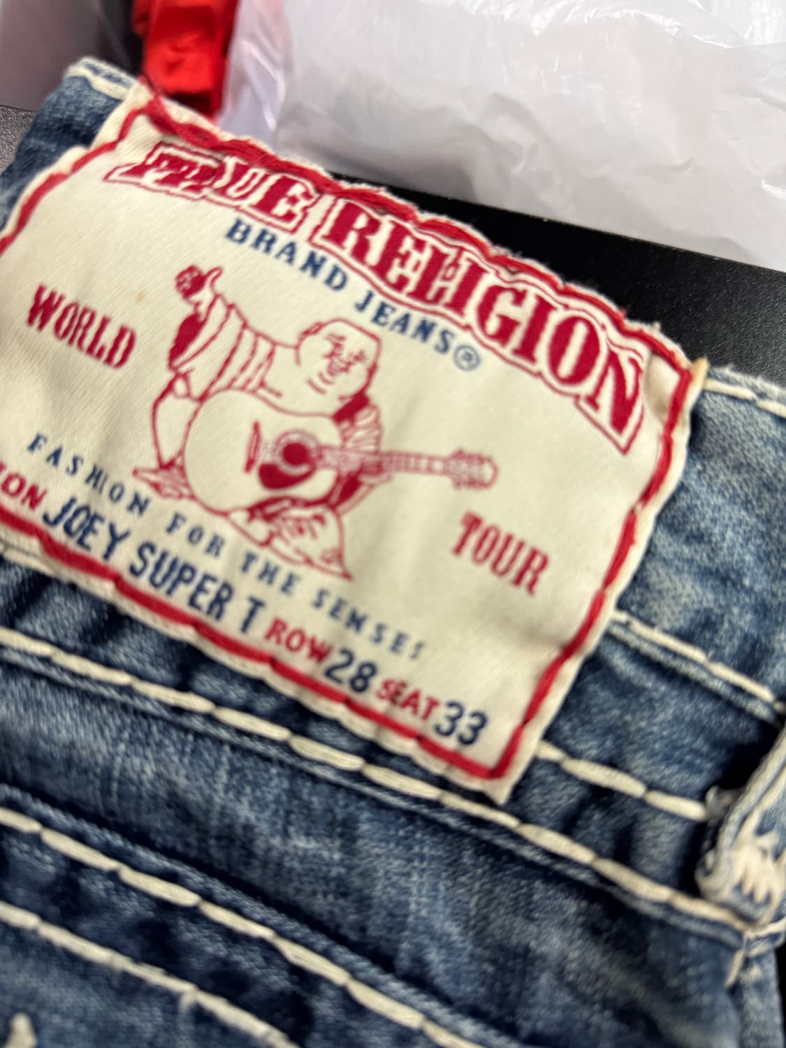 트루릴리전 조이 로우 라이즈 부츠컷 데님팬츠 32인치 상품이미지3