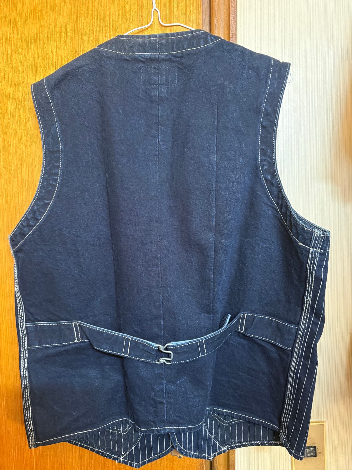 RRL 랄프로렌 스트라이프 데님 베스트 XL 상품이미지2