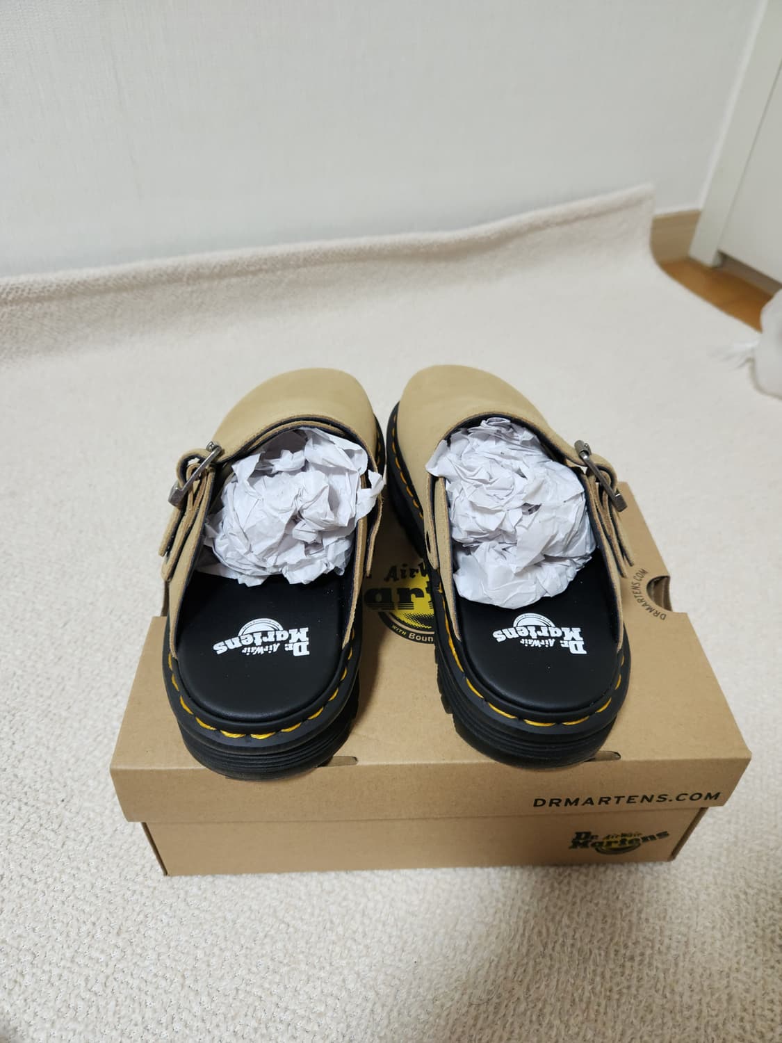 닥터마틴 제브잭 뮬 샌들 베이지 새상품 260 상품이미지4