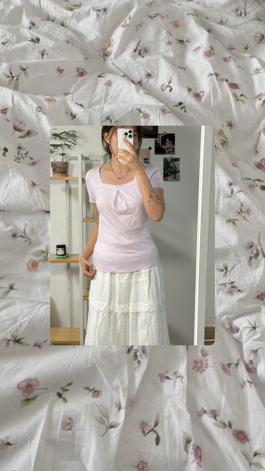 lilac knit blouse 상품이미지3