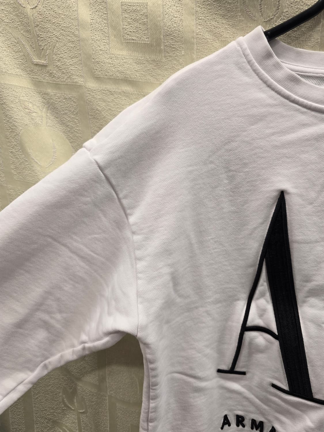 아르마니 익스체인지 화이트 맨투맨 티셔츠 S 상품이미지3