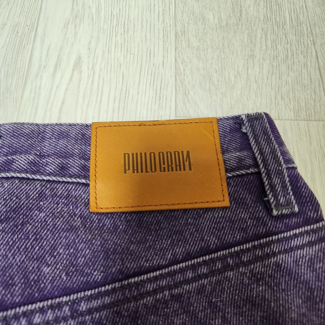필로그램 퍼플 데님 팬츠 M 상품이미지5