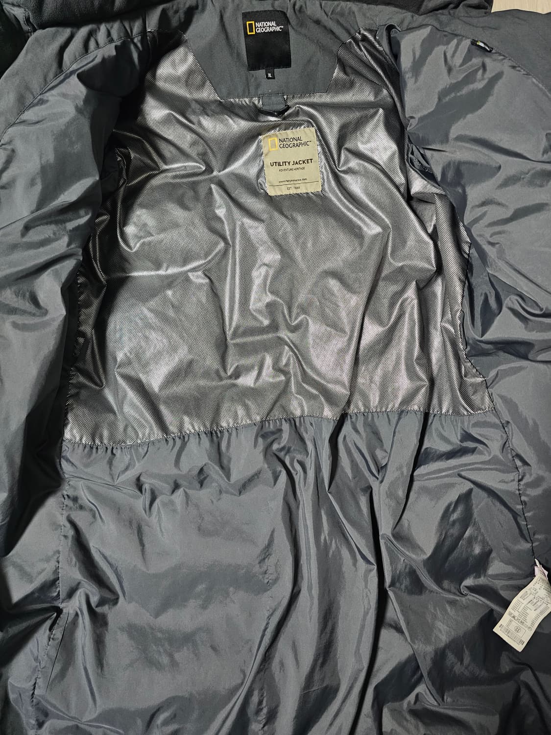 내셔널지오그래픽 덕다운 롱패딩 그레이 XL(105) 상품이미지3