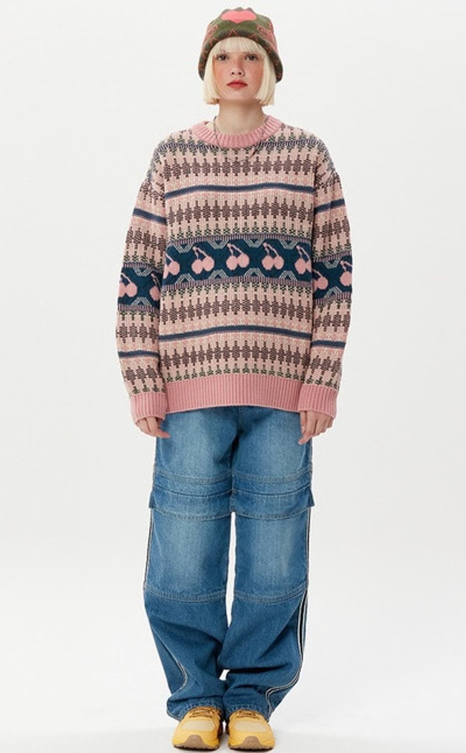 새) 키르시 체리 노르딕 니트  상품이미지2