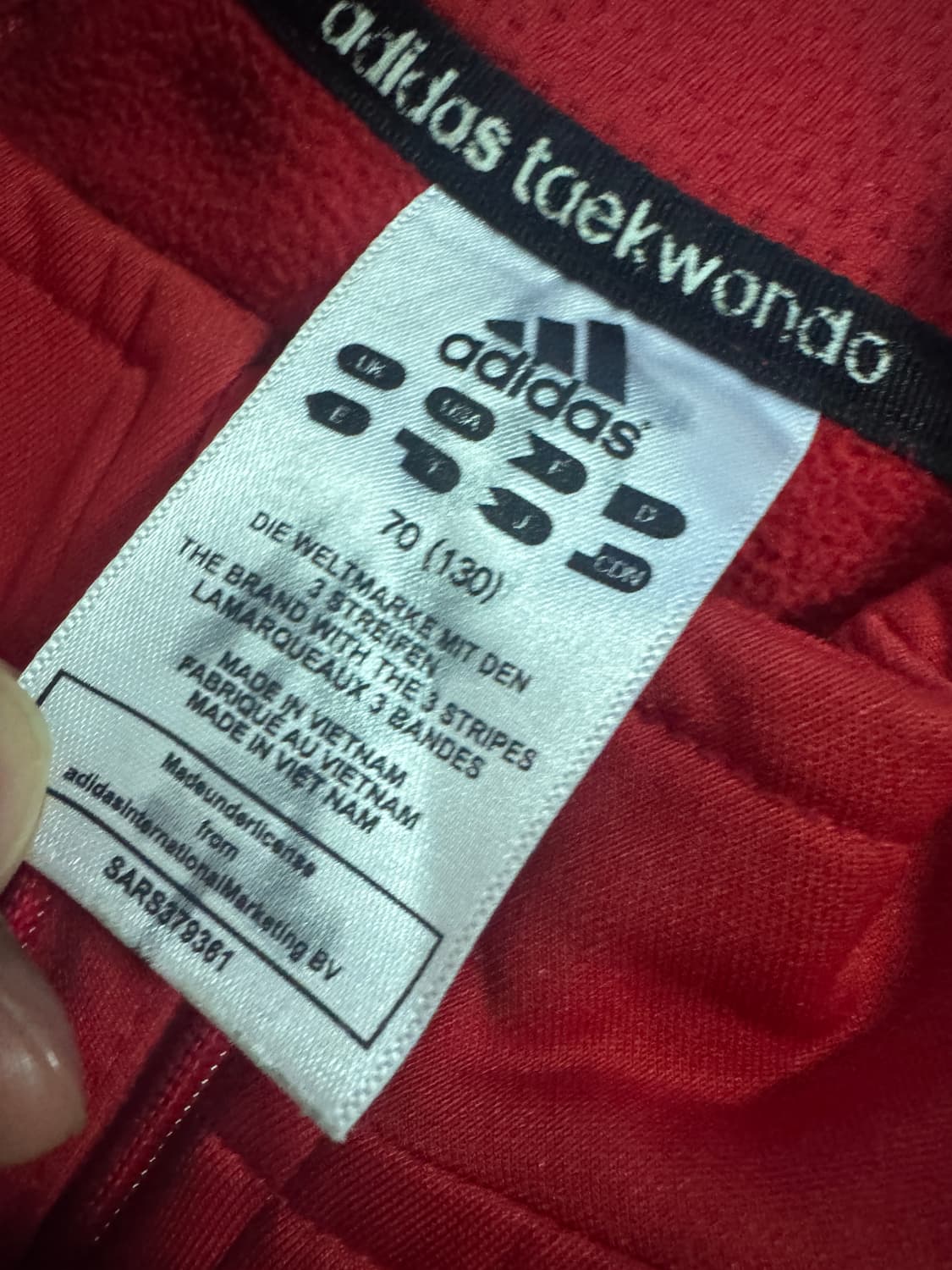여성 아디다스 키즈 레드 트랙탑 져지 Xs 130 상품이미지3