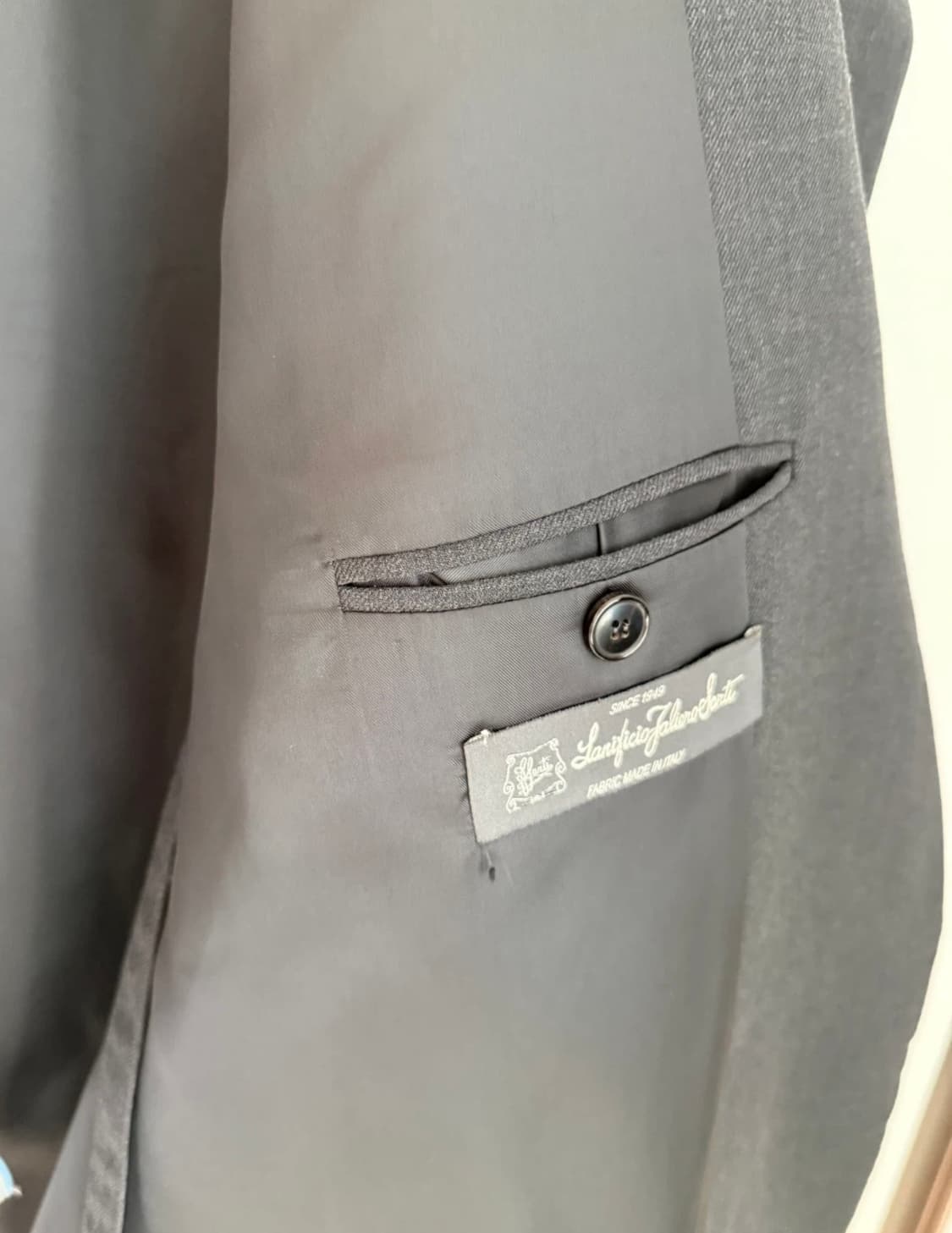 렉토 24fw 남성 울 블랜드 차콜 자켓 M 상품이미지5