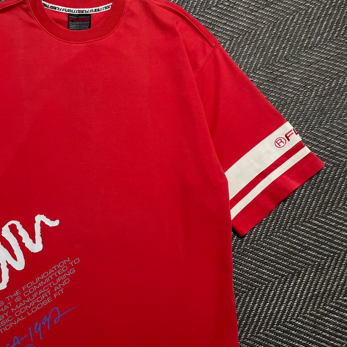 00s FUBU 올드스쿨 빅로고 박시핏 반팔 티셔츠y 5982 상품이미지4