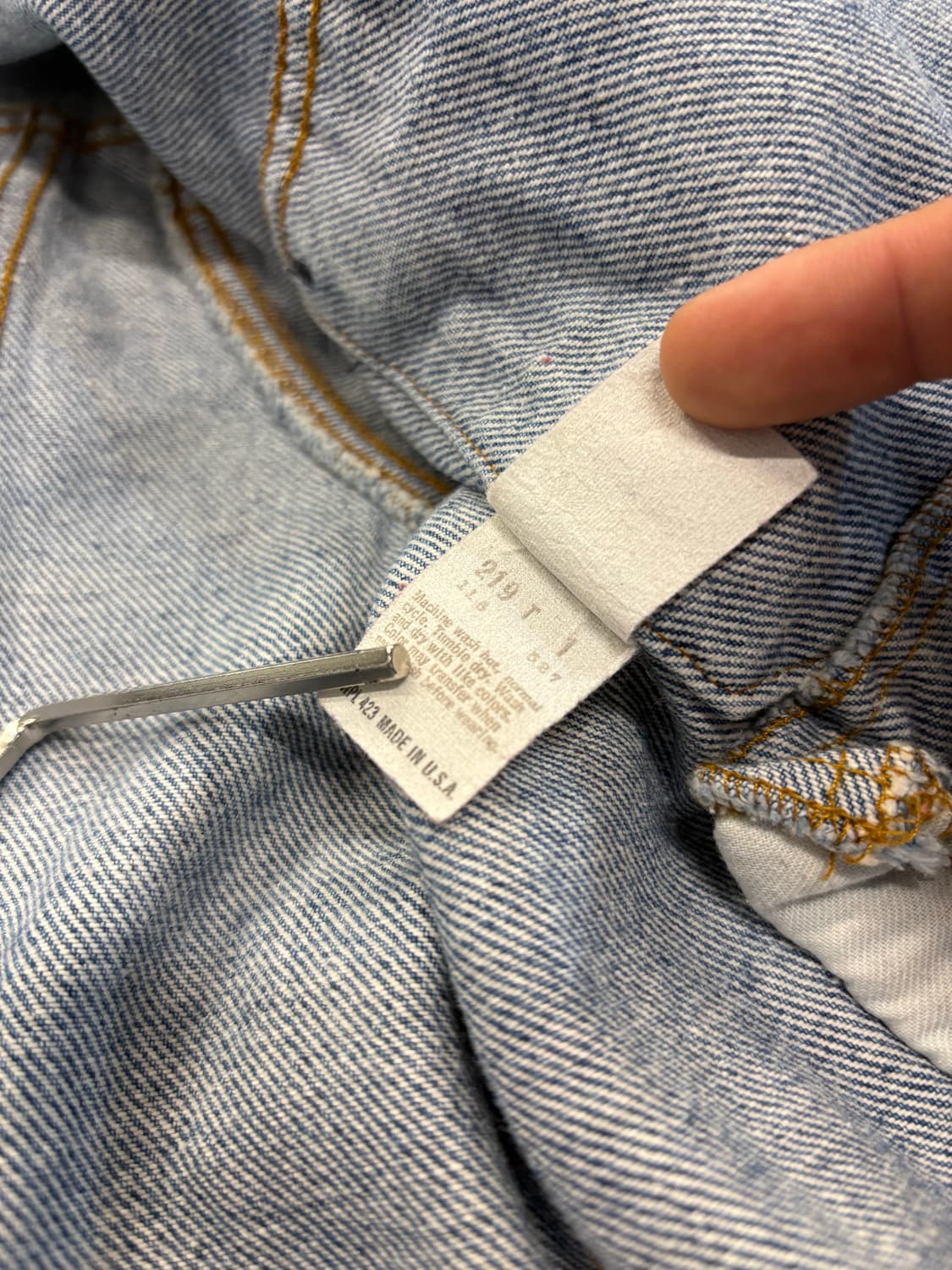 80s Levis 미제 데님 트러커 재킷 상품이미지6