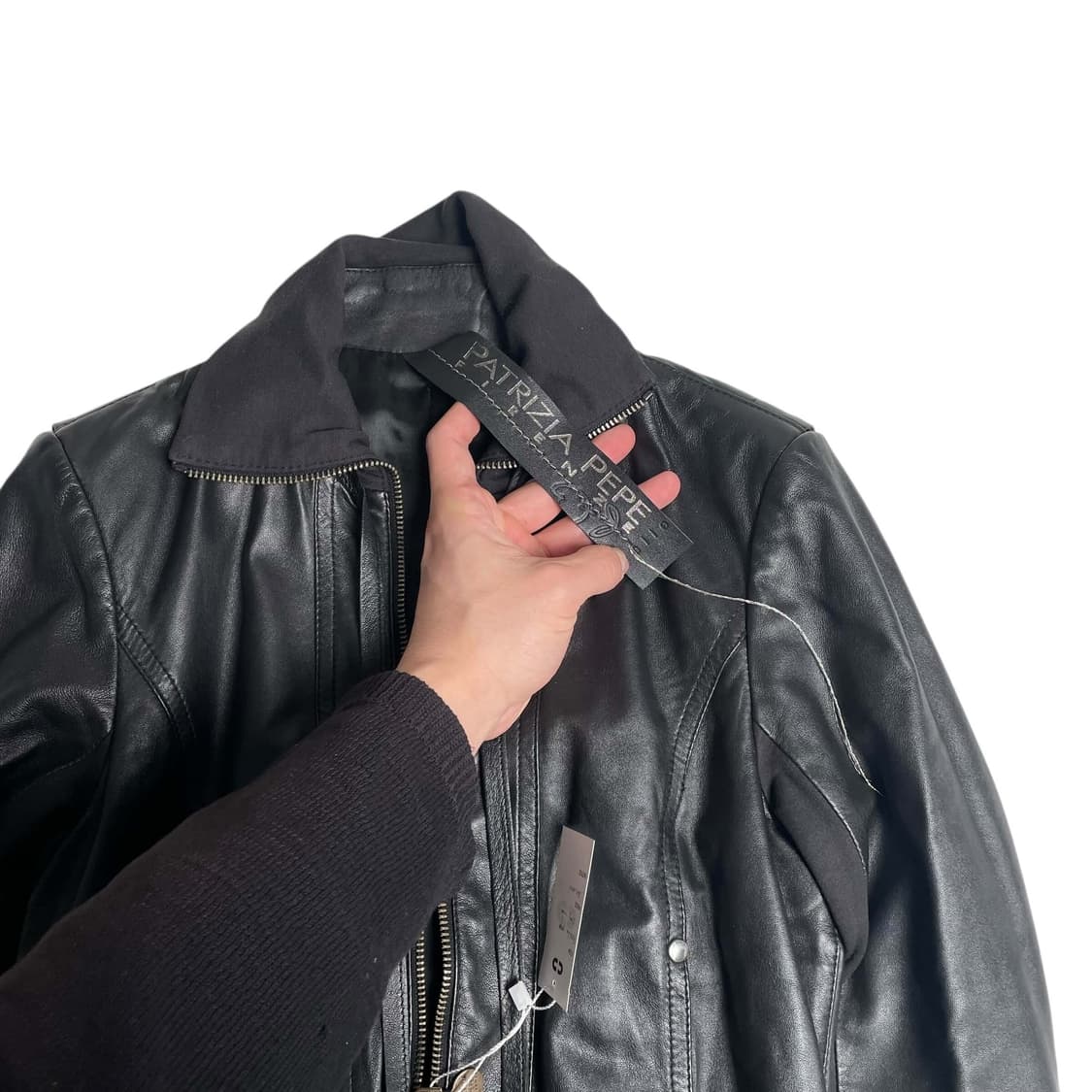 Patrizia pepe 스트랩 레더 자켓 (italy made) 상품이미지9