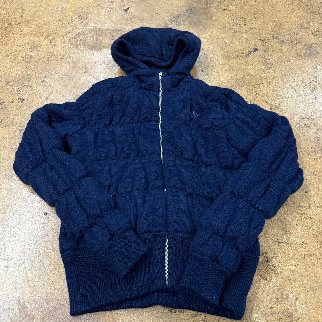 아디다스 네이비 숏 울 패딩 자켓 90 상품이미지2