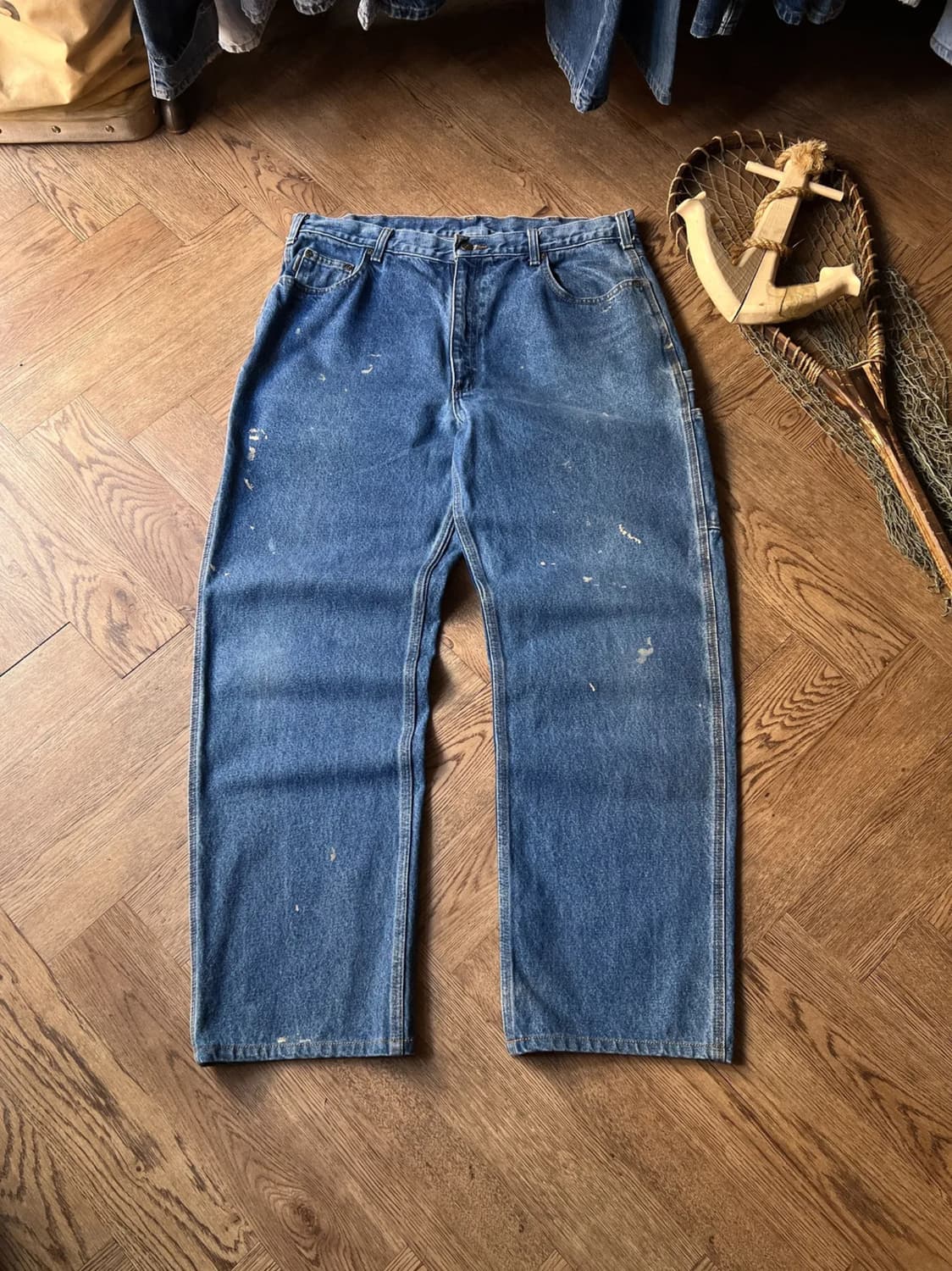 [38]칼하트 USA 빈티지 페인팅 워크 데님 팬츠 상품이미지1