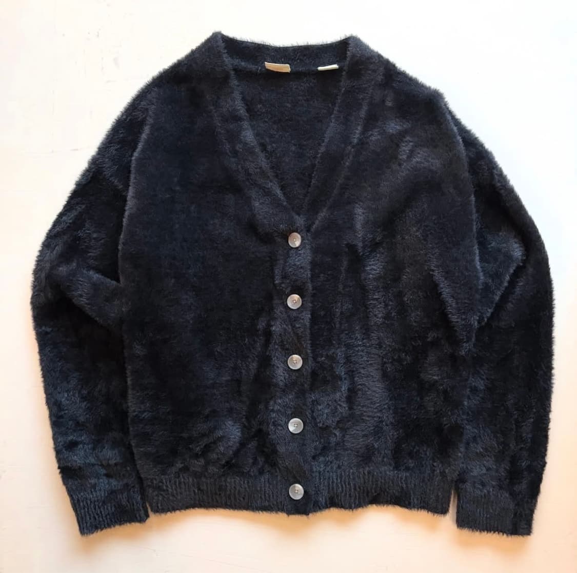 리바이스 페이크 퍼 블랙 가디건 상품이미지1