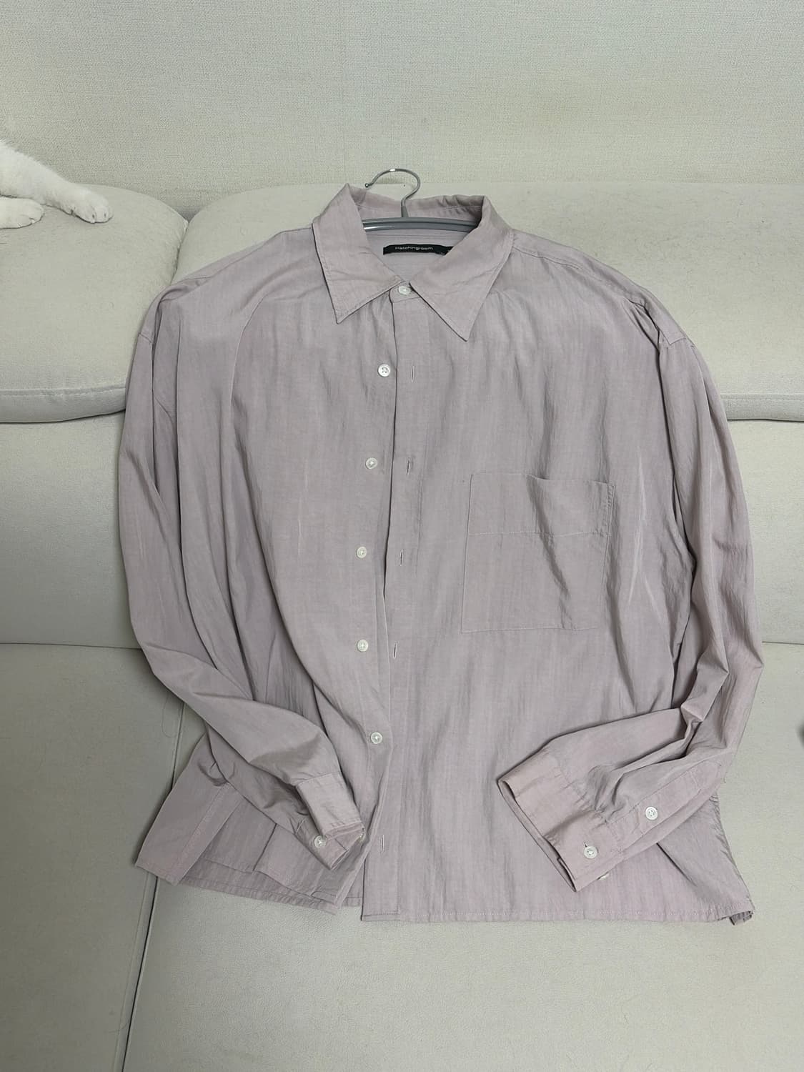 해칭룸 crop shirt dusty pink 4사이즈 상품이미지2