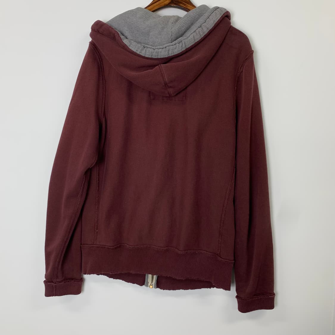 아베크롬비 y2k 와투케 버건디 후드집업 상품이미지3