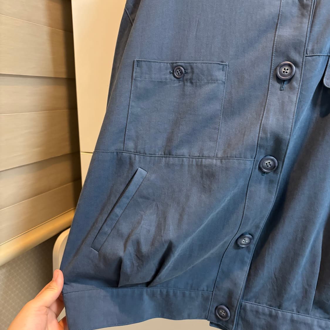 빈티지 미드나잇 블루 라운드넥 자켓 상품이미지8