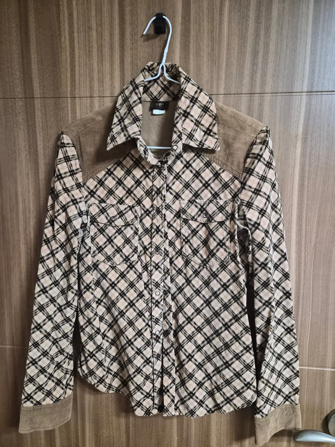 빈티지 웨스턴 체크 셔츠 상품이미지1