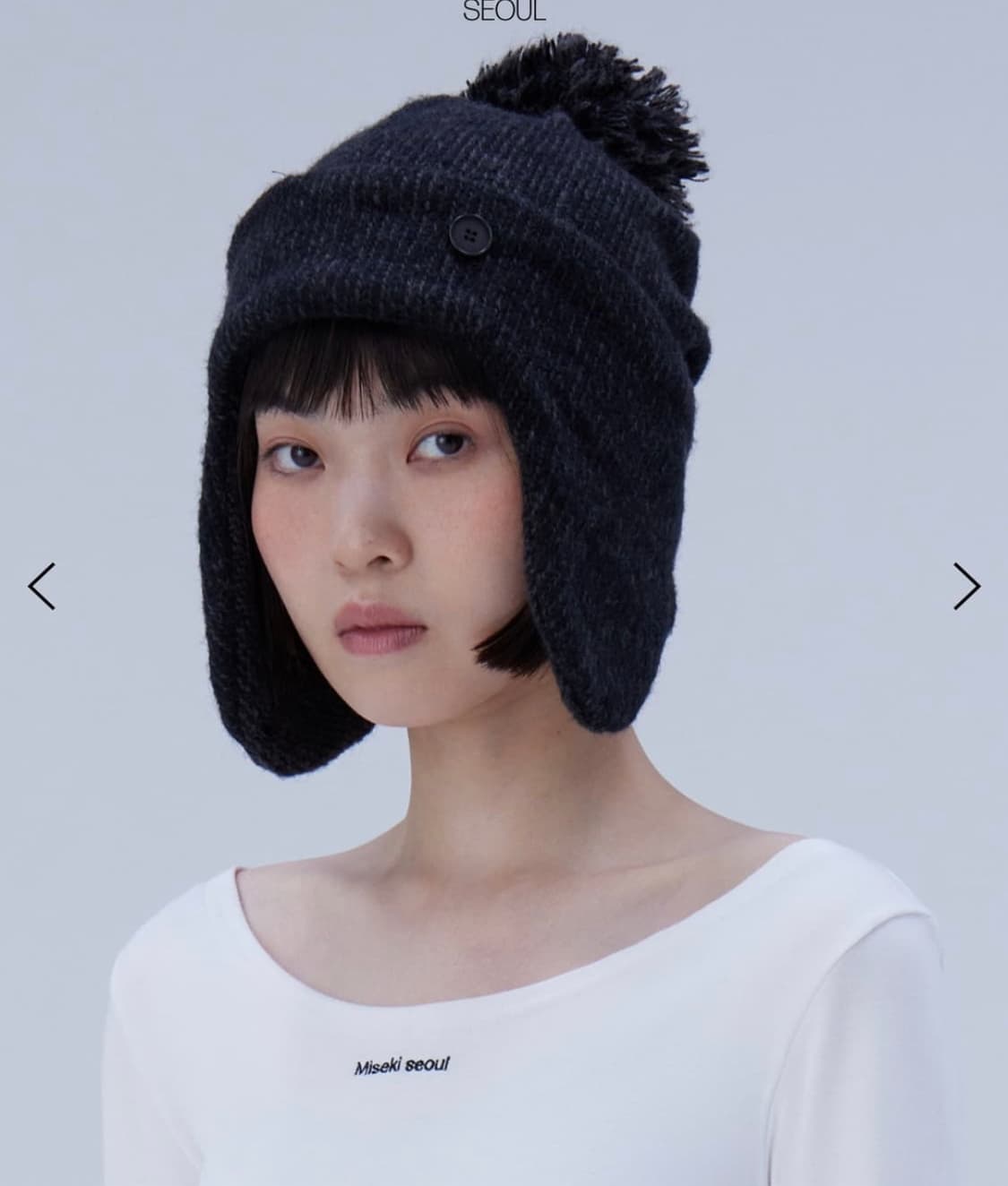 미세키서울 Trooper hat BLACK 비니 상품이미지4