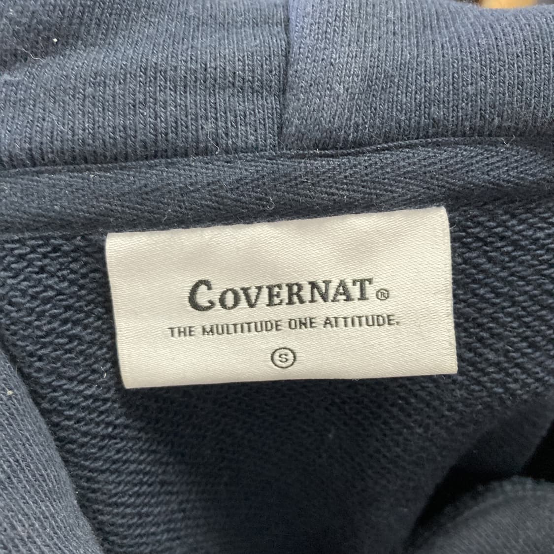 커버낫 공용 오버핏후디 네이비 S 상품이미지4