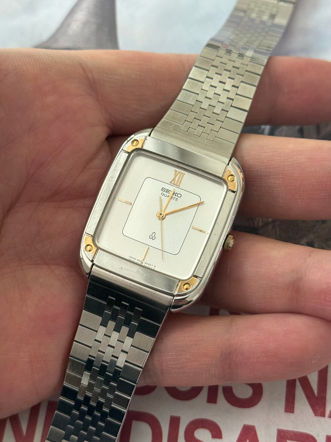 Seiko 세이코 쿼츠 스퀘어 상품이미지3