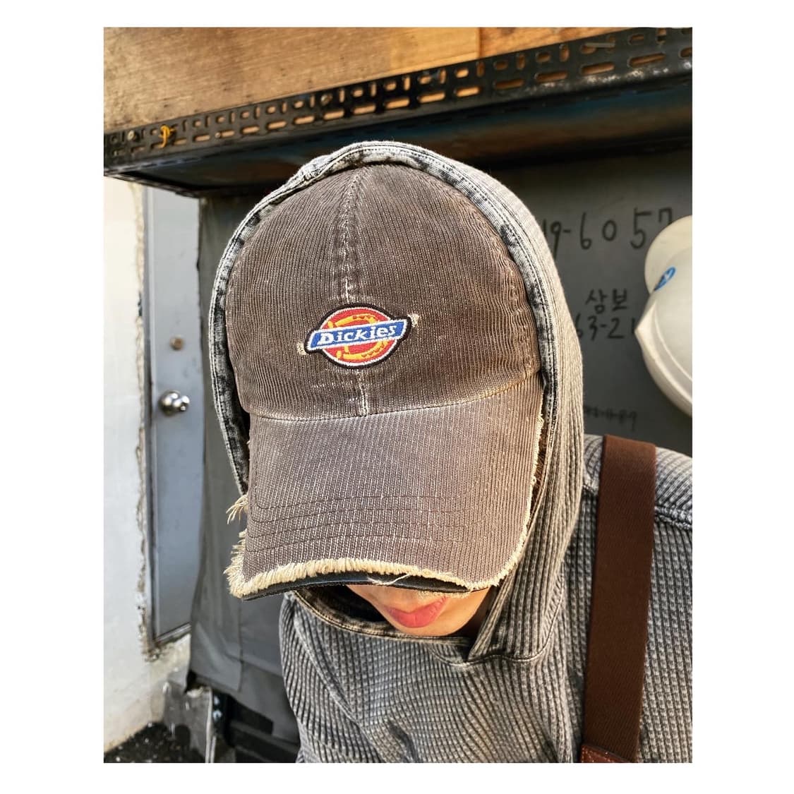 90s 디키즈 빈티지 코듀로이 그런지 데미지 캡 모자 상품이미지10