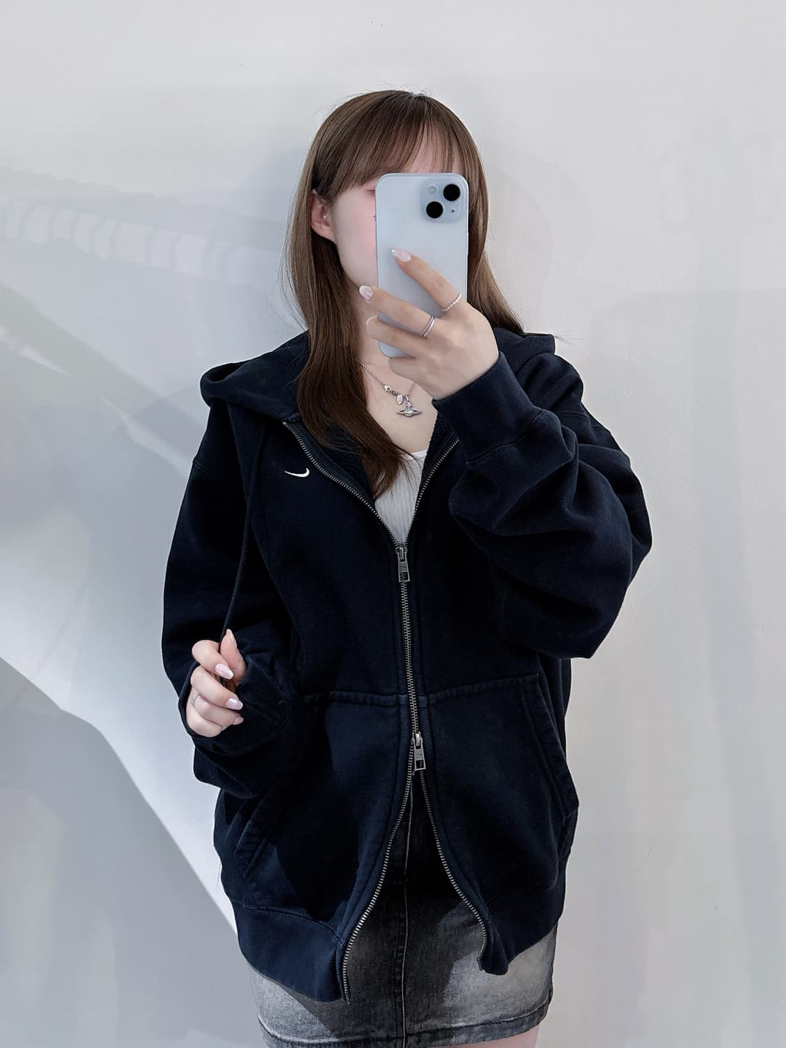 나이키 스우시 투웨이 후드집업 상품이미지1