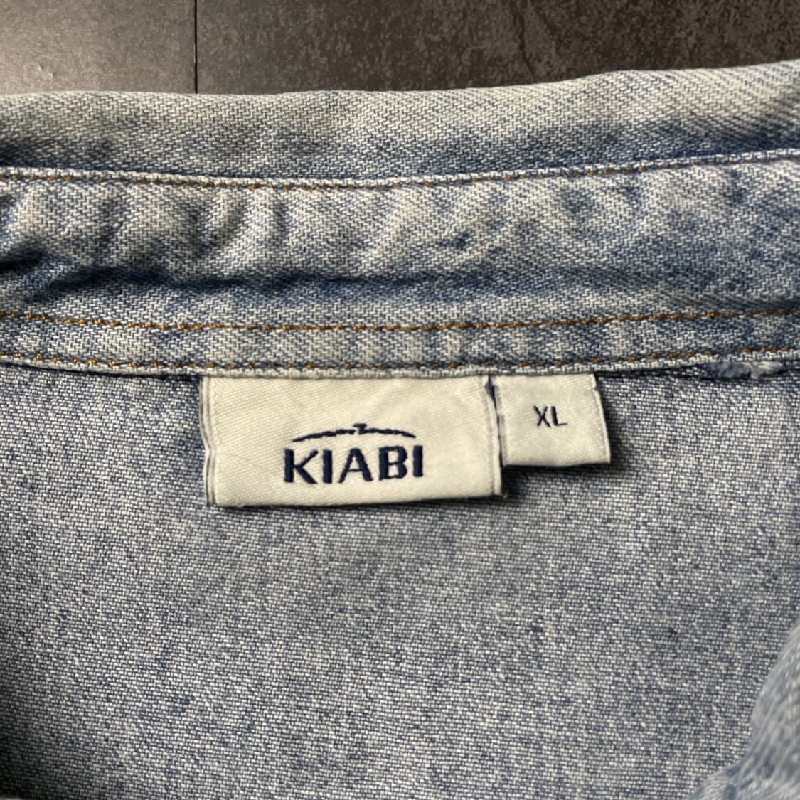 KIABI 키아비 빈티지 코튼 데님 웨스턴 셔츠 A00628 상품이미지9